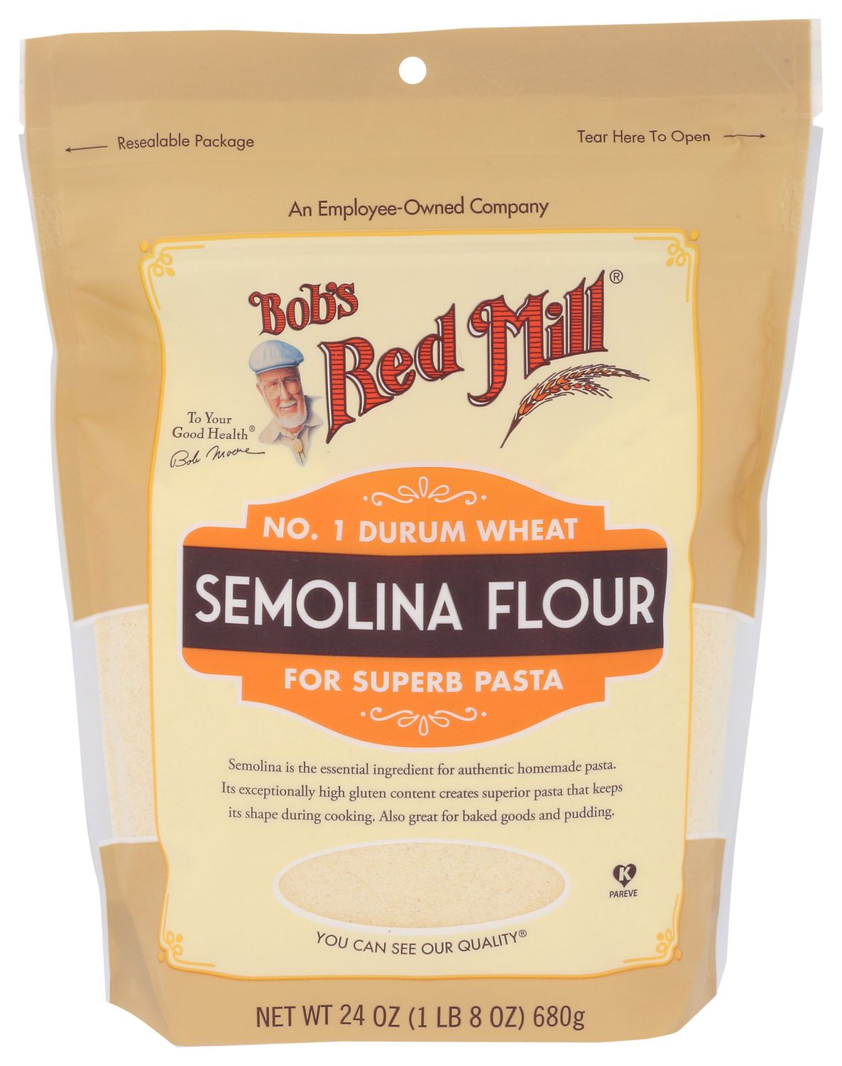 Bobs Red Mill                 Flour Semolina