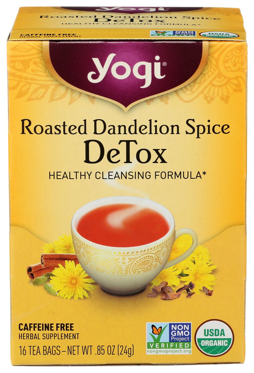 Yogi Teas                     Tea Detox Rstd Dandln Spc Org