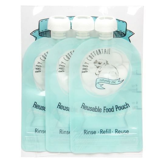 Cottontail Reusable Food Pouch 3pk