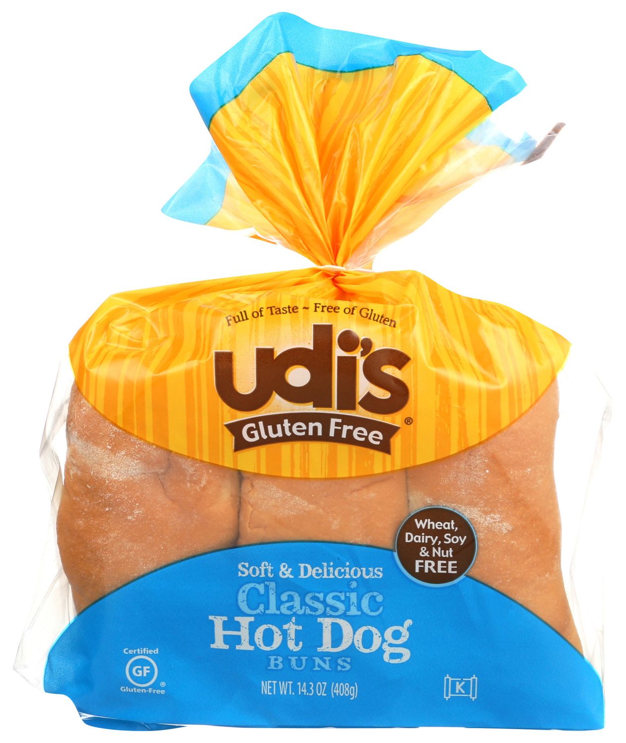 Udis                          Buns Hotdog 6Ct