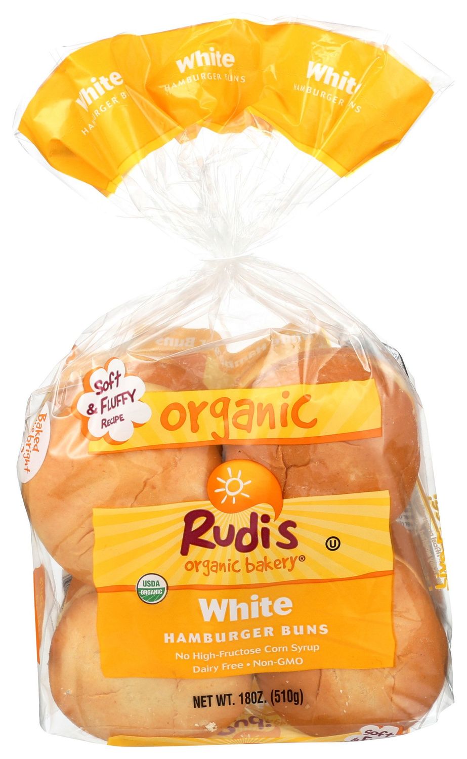 Rudis                         Bun Burger White 8Ct Org