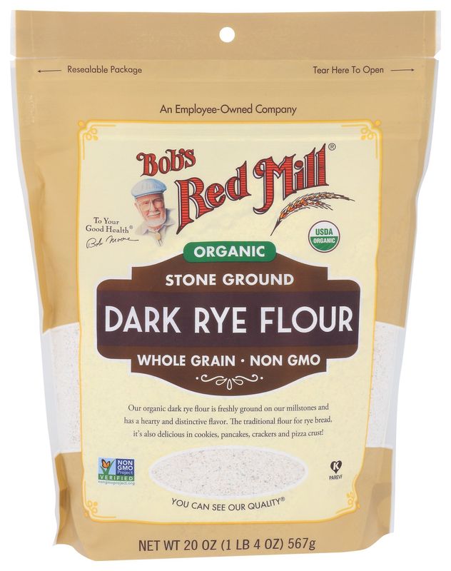 Bobs Red Mill                 Flour Rye Dark Org