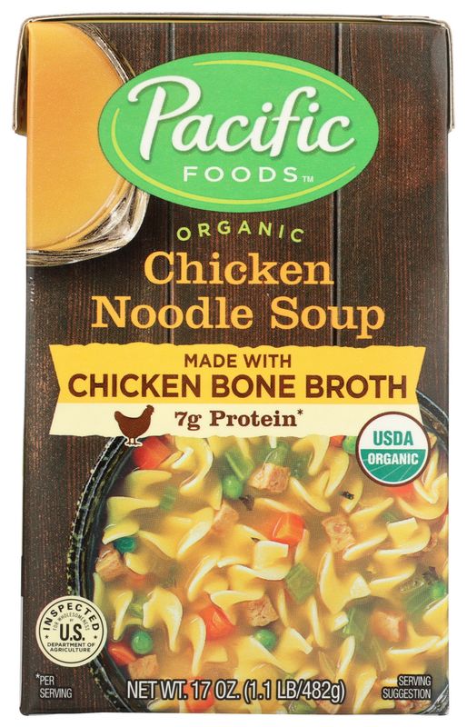 Pacific Foods                 Soup Chkn Ndl Bone Br Org