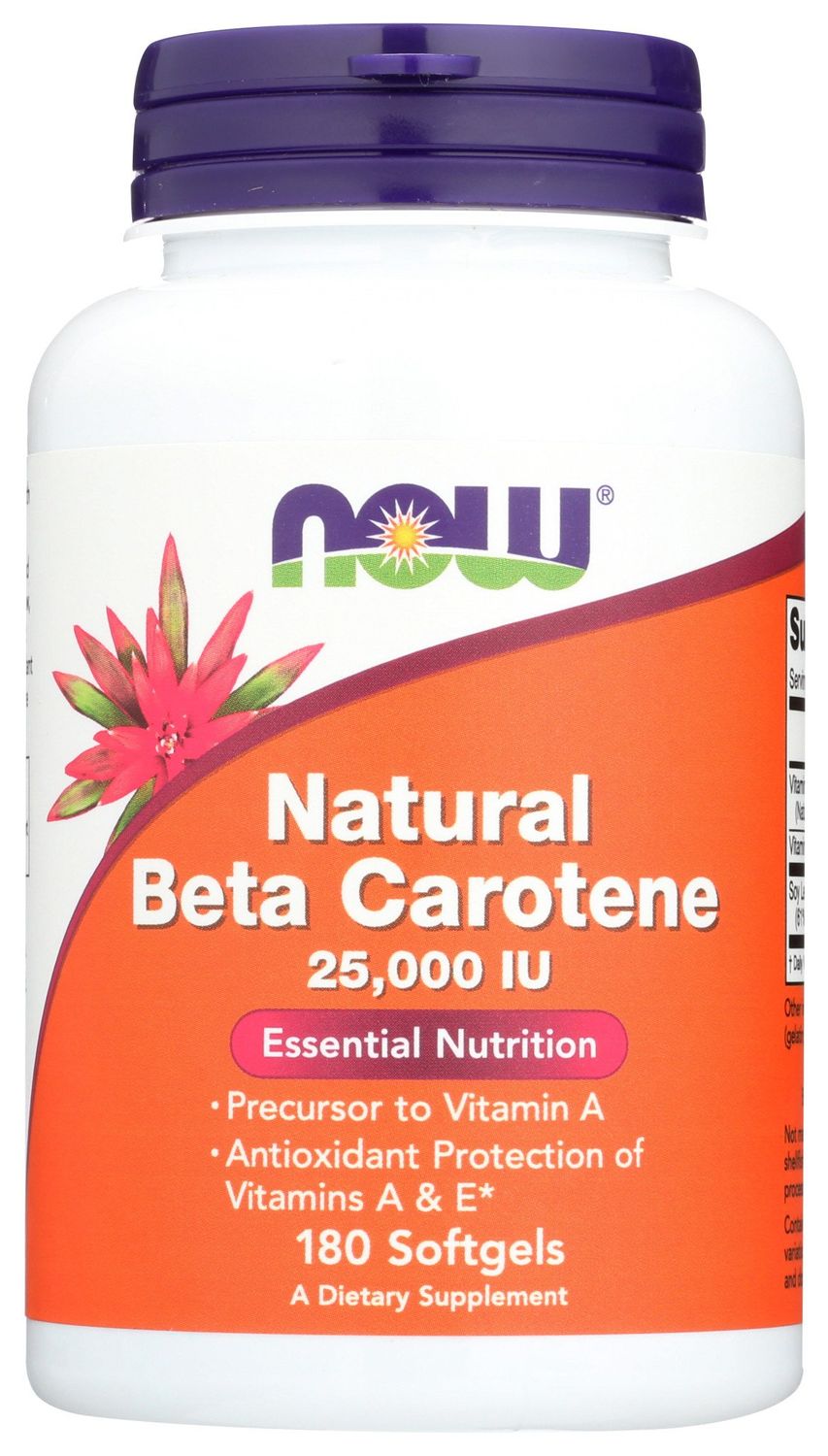 Now NAT BETA CAROTENE 25000  180 SGELS