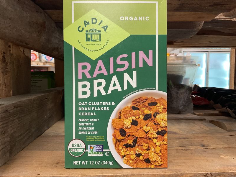 Cadia                         Cereal Raisin Bran Org