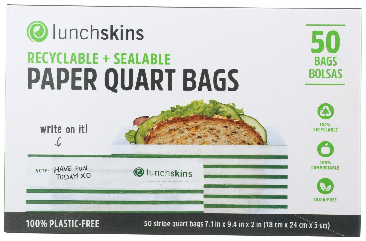 LUNCHKINS PAPER QUART 50 BAGS