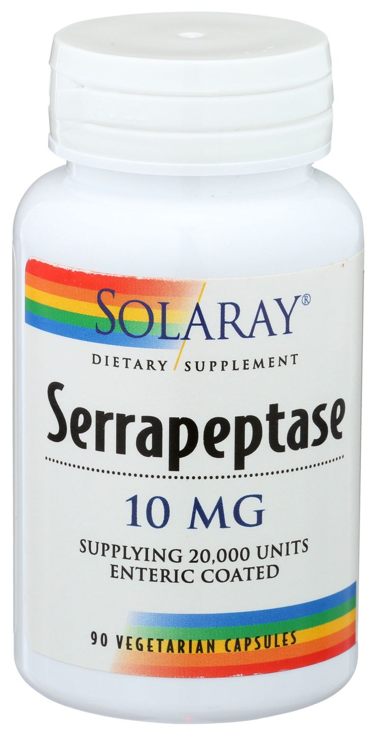 Solaray Serrapeptase 10mg 90 Veg Capsules