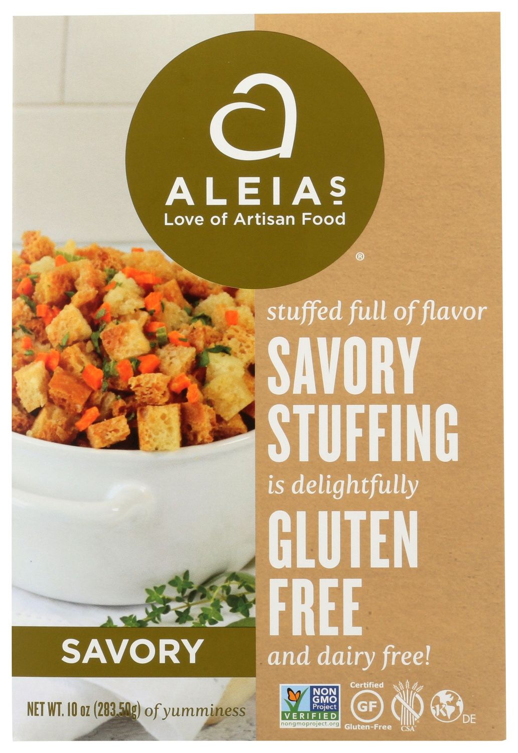 Aleias                        Stuffing Mix Savory Gf