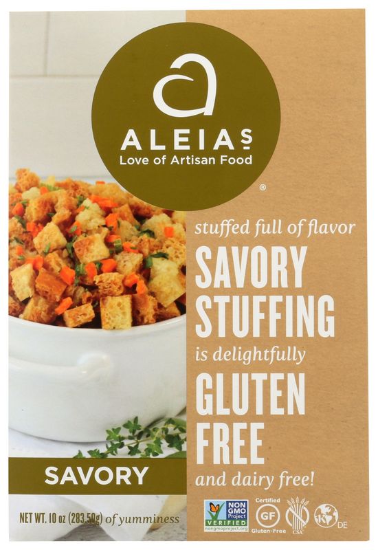 Aleias                        Stuffing Mix Savory Gf