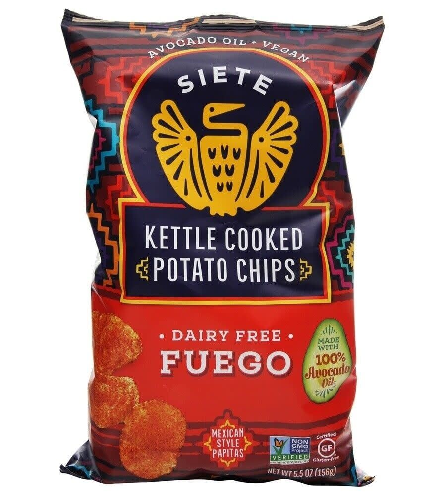 Siete                         Chips Potato Fuego GF
