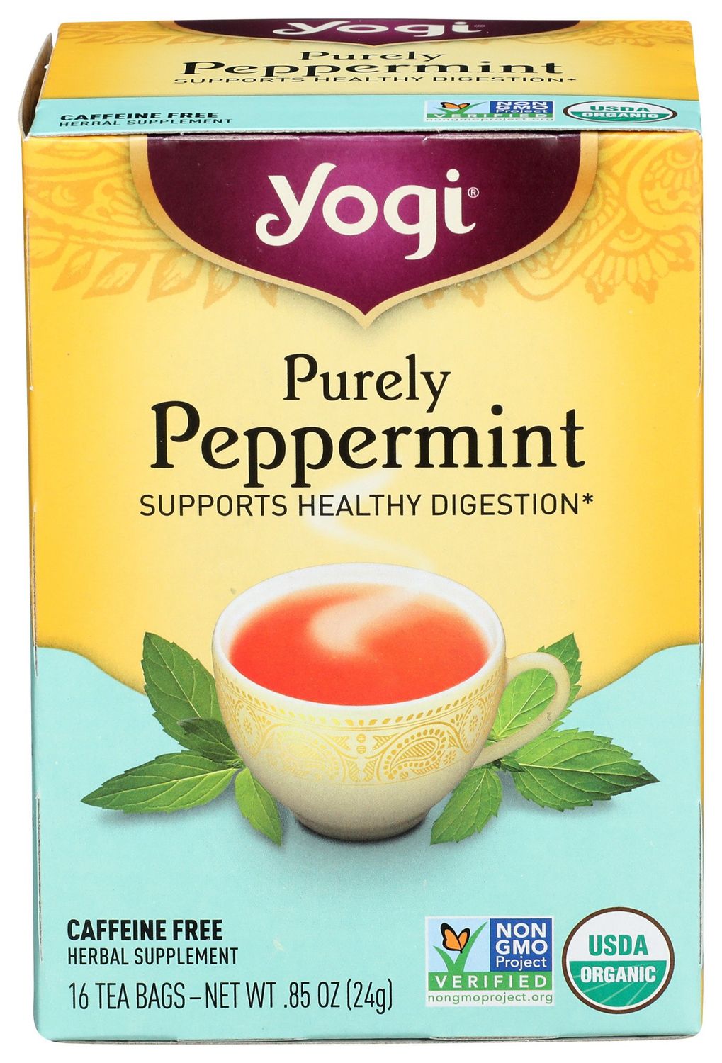 Yogi Teas                     Tea Purely Peppermint Org