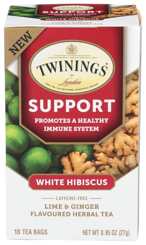 TEA SUPPORT LIME GNGR 18 BG