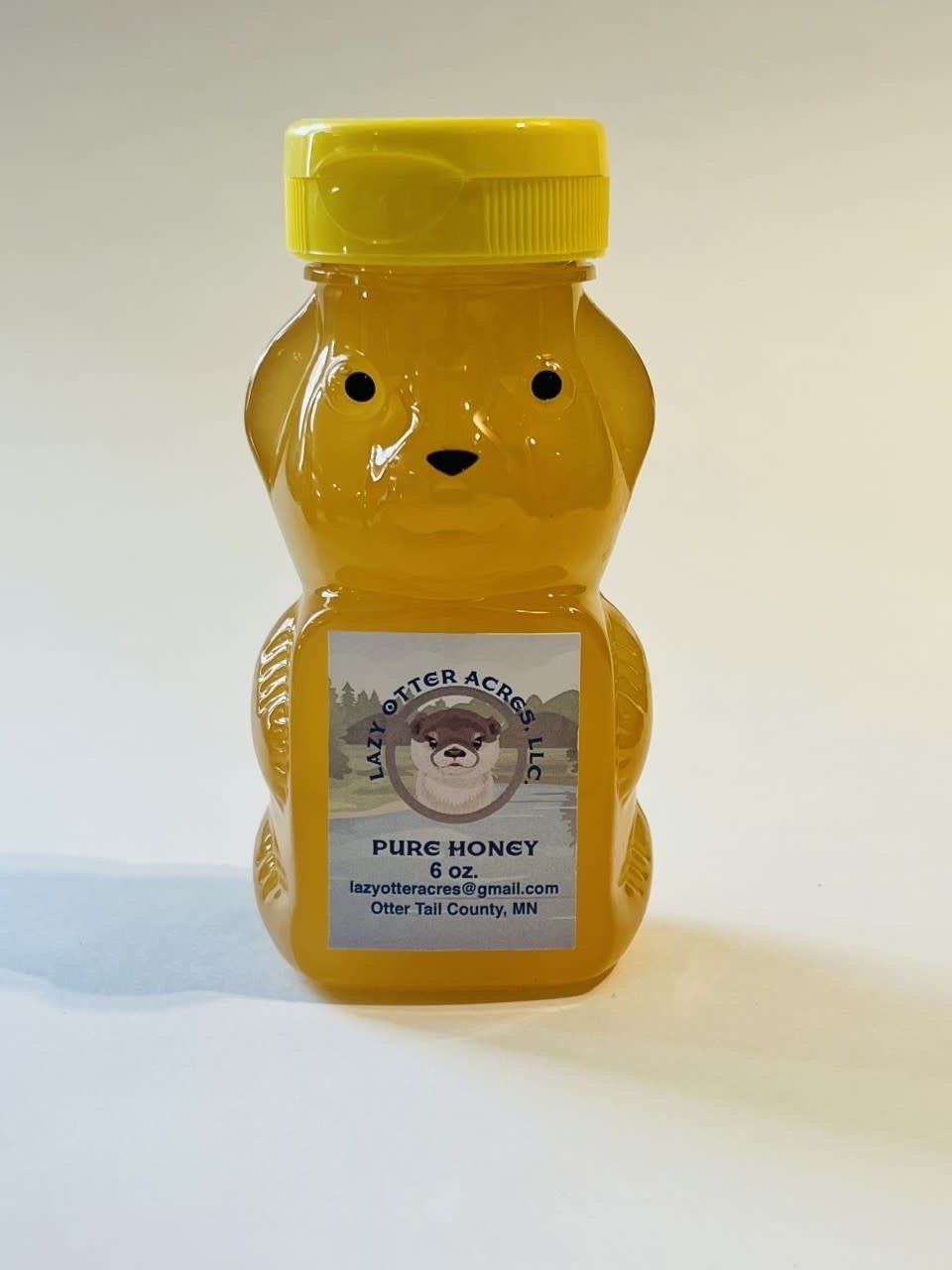 Lazy Otters Raw Honey  Bear 6oz