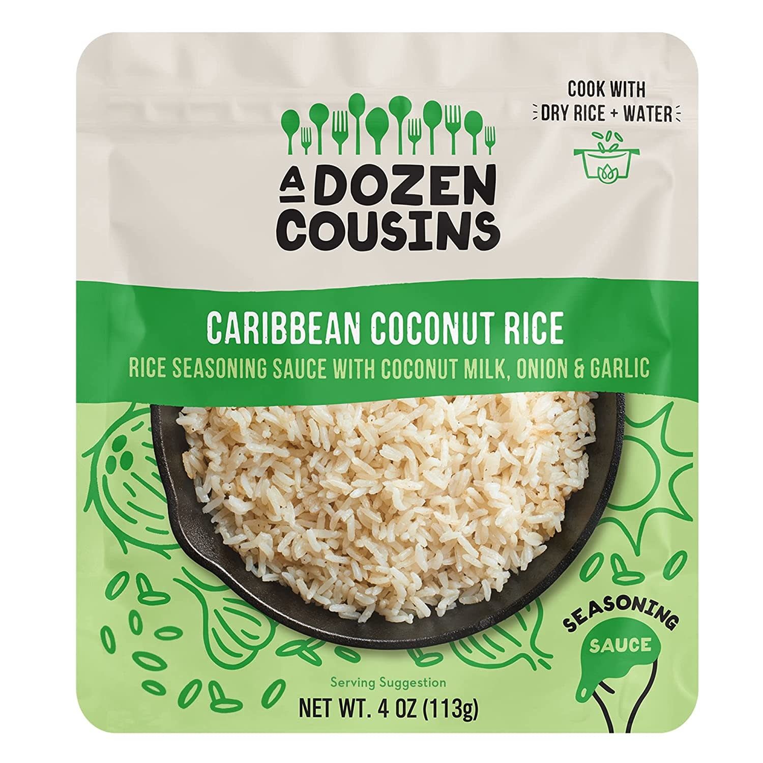 A Dozen Cousins               Rice Caribbean Ccnut Sauc