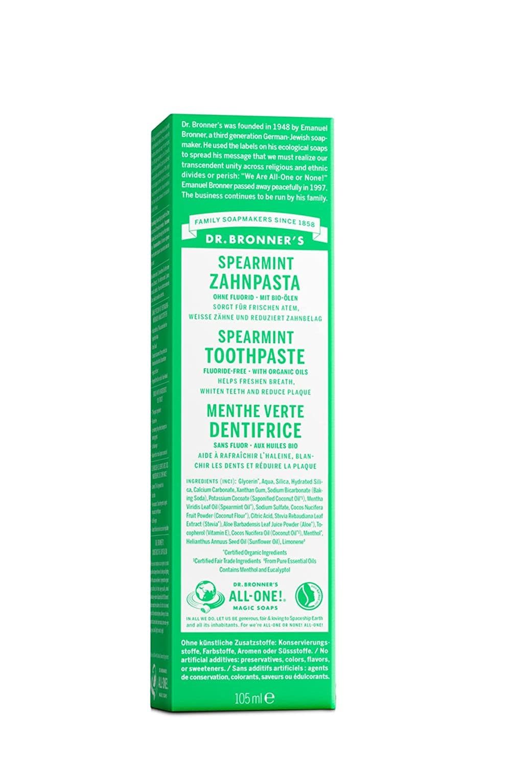 Dr Bronner                    Tthpaste Spearmint