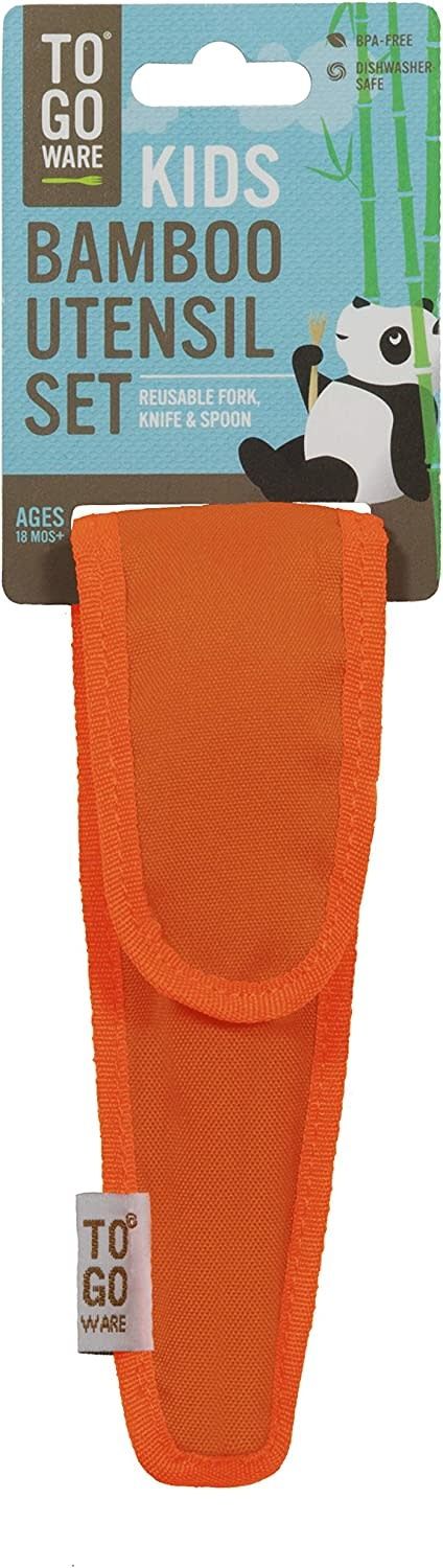 TO-GO WARE ORANGE REUSABLE REPEAT UTENSIL SETS FOR KIDS