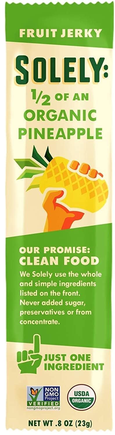 Solely                        Fruit Jerky Pineapple