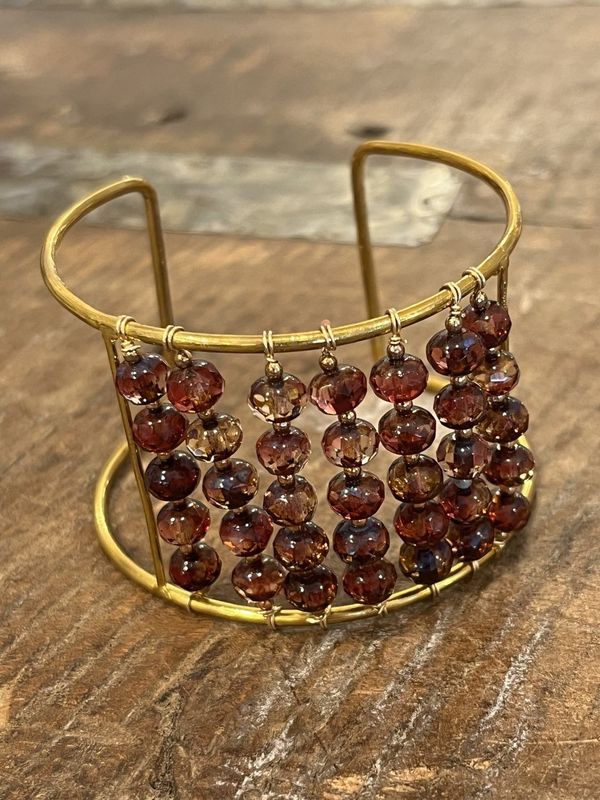 Cecelia Amethyst Color Beaded Bracelet