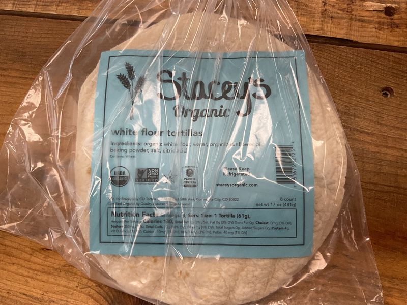 Staceys Organic Tortillas     Tortillas White Flour 8 in