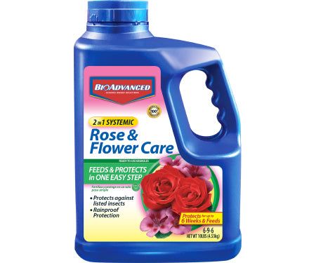 BioAdvanced 2 in 1 Systemic Rose &amp; Flower Care  RTU Granules 5 Lbs
