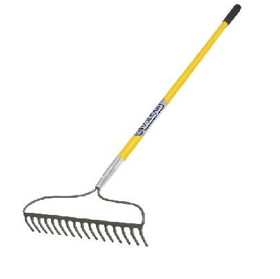 Vulcan Bow Rake 16-Tine 60 in Fiberglass Handle