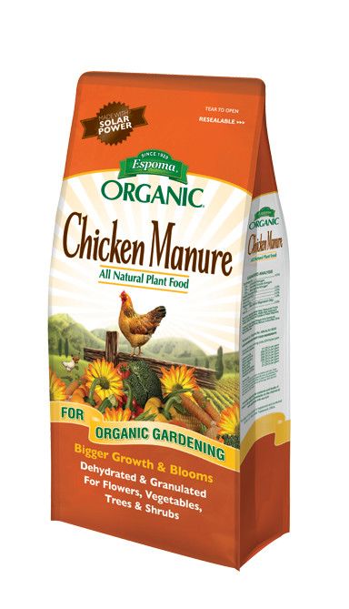 Espoma Organic Chicken Manure All Natural Plant Food - 25 lbs