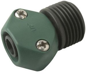 Landscaper Select- Male Plastic Hose Coupling Green and Black 1/2in