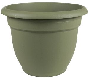 Bloem Self-Watering Planter Round Plastic Living Green 6&#39;&#39;