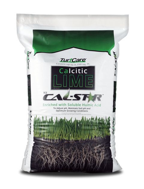 TurfCare Calcitic Lime Calstar Enriched  with Soluble Humic Acid 50 lb