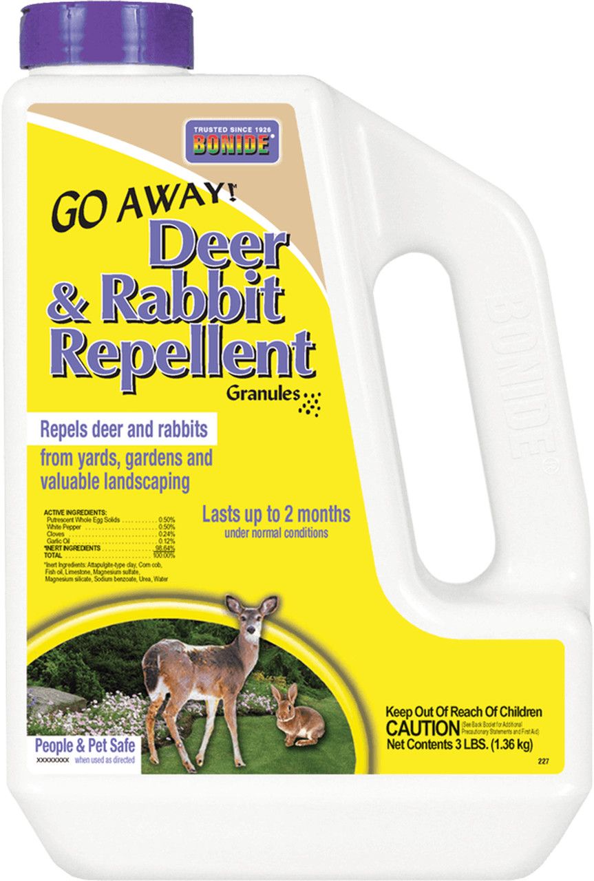 Bonide Go Away Deer &amp; Rabbit Repellent Granules 3 lbs.