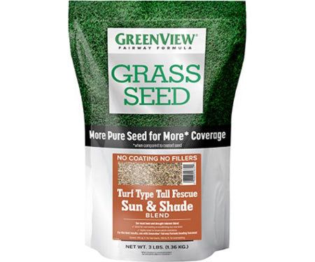 GreenView Fairway Formula Grass Seed - Turf Type Tall Fescue Sun &amp; Shade Blend - 3 lb.