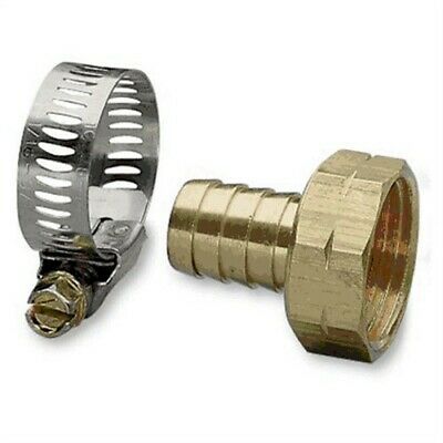 NELSON Hose Repair Coupler, 3/4 in, Female, Brass, For 3/4 in Garden Hose