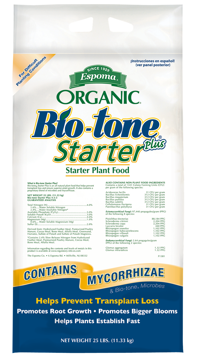 Espoma Organic Bio-Tone Starter Plus Starter Plant Food 25 lbs