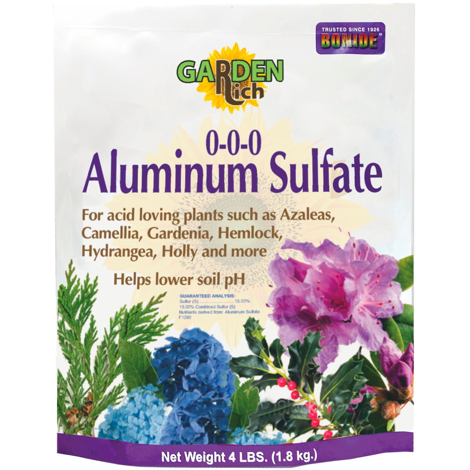 Bonide- Garden Rich Aluminum Sulfate 4lb