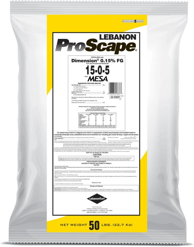 Lebanon ProScape 15-0-5 40% MESA .15 Dimension 50 Lb