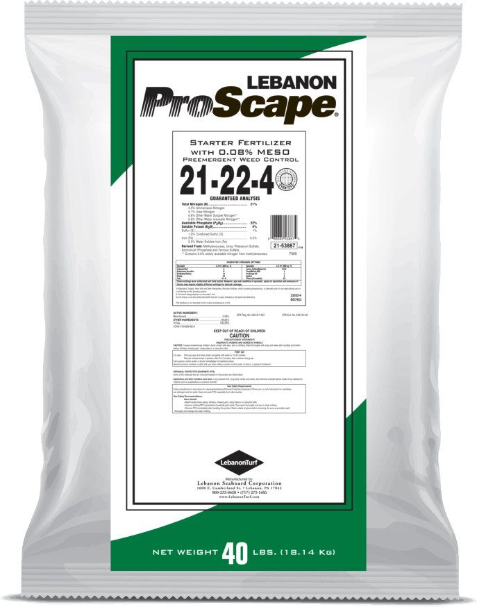 Lebanon ProScape 21-22-4 Starter Fertilizer With .08 Mesotrione 40 Lb