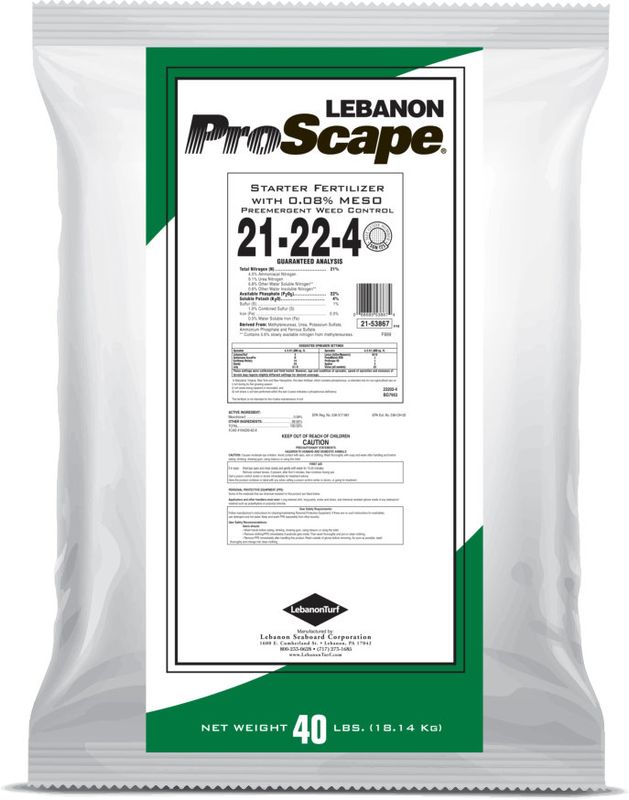 Lebanon ProScape 21-22-4 Starter Fertilizer With .08 Mesotrione 40 Lb