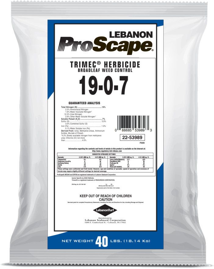 Lebanon ProScape 19-0-7 40% MESA with Trimec 40 Lb