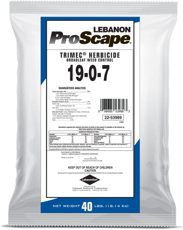 Lebanon ProScape 19-0-7 40% MESA with Trimec 40 Lb