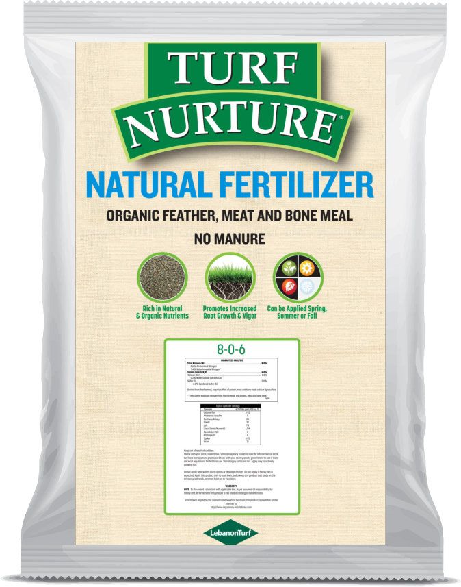 Lebanon Turf Nurture 8-0-6 All Natural Fertilizer 50 lb