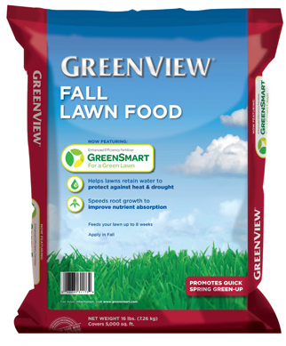 GreenView GreenSmart Fall Lawn Food 5,000 sq ft 16 lbs