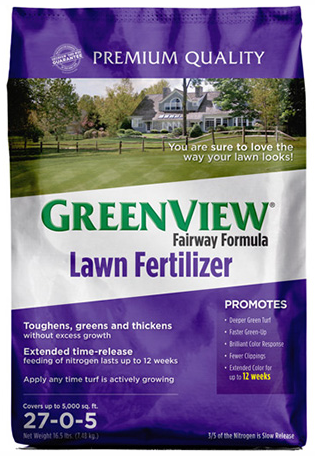 Greenview Fairway Formula Lawn Fertilizer 27-0-5  5000 sq ft 16.5 lbs