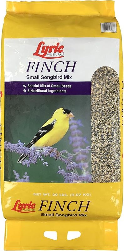 Lyric Finch Wild Bird Seed Mix Yellow 20 lb bag