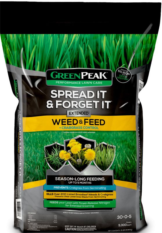 GreenPeak 30-00-05 SIFI Weed &amp; Feed 15 Lbs 5,000 sq ft