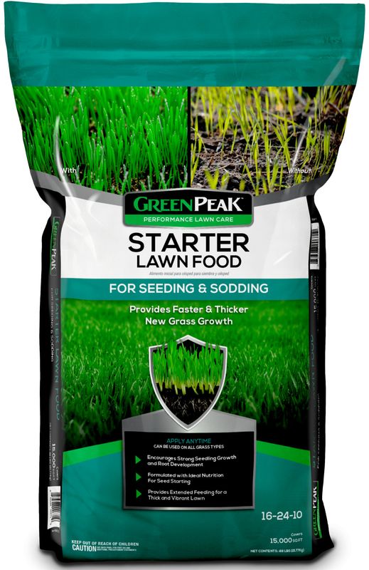 GreenPeak 16-24-10 Starter Lawn Food 48 lbs 15,000 sq ft