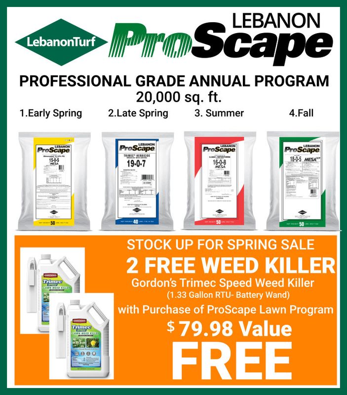 Lebanon ProScape 4 Application Professional Grade Annual Lawn Program 20,000 sq.ft.