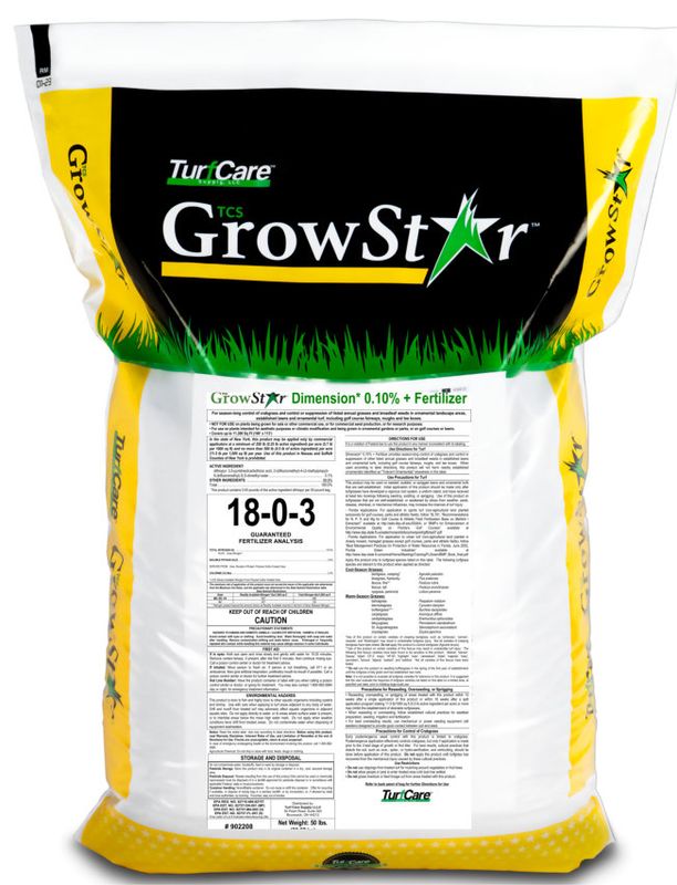 TurfCare 18-0-3  25% XCU .10%  Dimension  50 lb