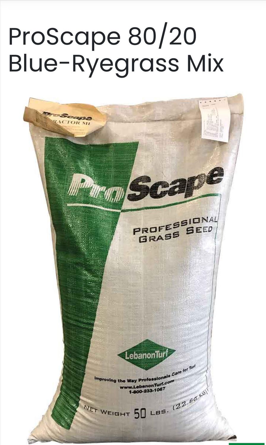 ProScape 80/20 Tall Fescue + RYE Grass Seed 50lb.
