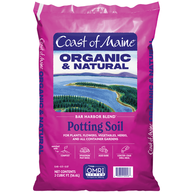 Coast of Maine- Bar Harbor Blend Organic and Natural Potting Soil 2 cuft