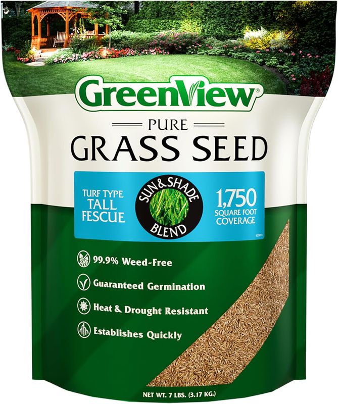 GreenView Fairway Formula Grass Seed - Turf Type Tall Fescue Sun &amp; Shade Blend - 7 lb.